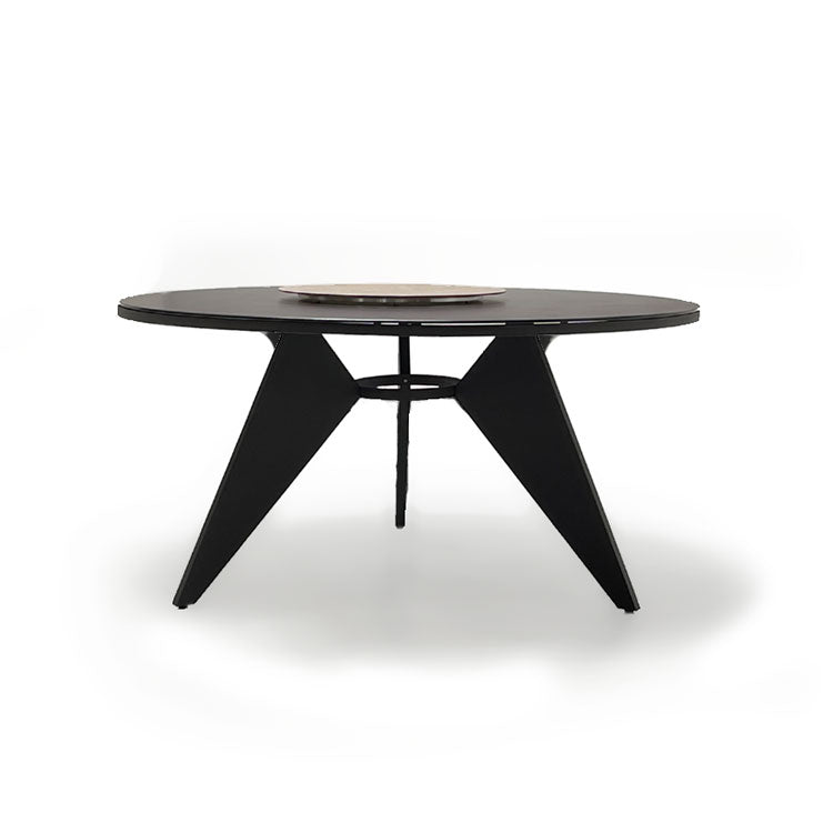 7 Pc Aluminum Outdoor Round Dining Set -Aarhus