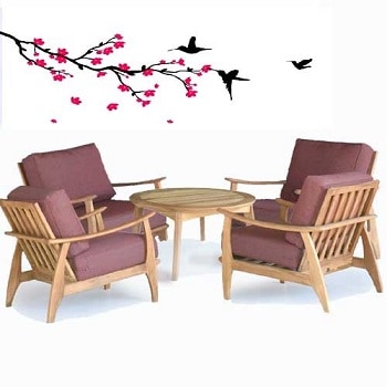 5 Pc Teak Mid-Century Club Chairs Set β Assena