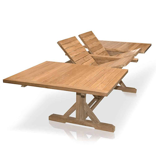 3pc Farm Outdoor Dining Set with bench- Heritage