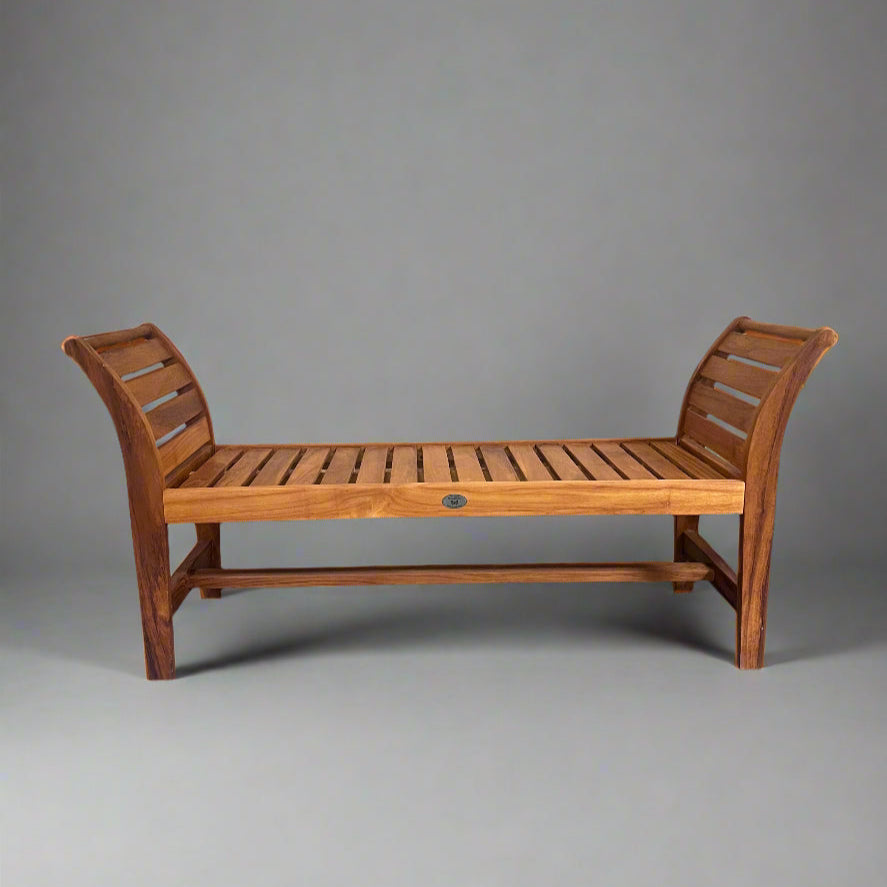 McGill Teak Wood Garden Backless 4 feet Bench | King