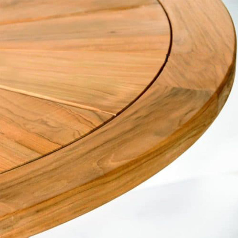 5 PC Teak outdoor Helios Round Table with Olga chairs