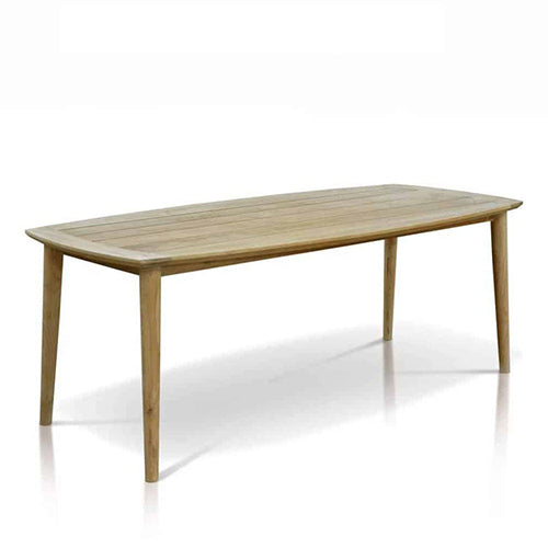 7 feet Scandinavian Teak Patio Rectangular Dining Table Impression