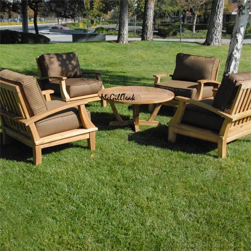 5 pc Lounge Set – Bali with Orlando Round Coffee Table