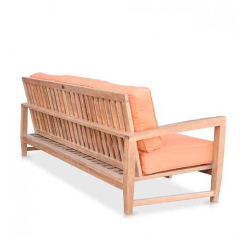 Modern Teak Outdoor Deep Seating Lounge Sofa-Alfani
