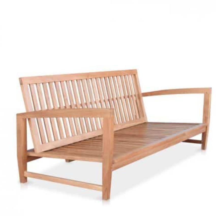 Modern Teak Outdoor Deep Seating Lounge Sofa-Alfani