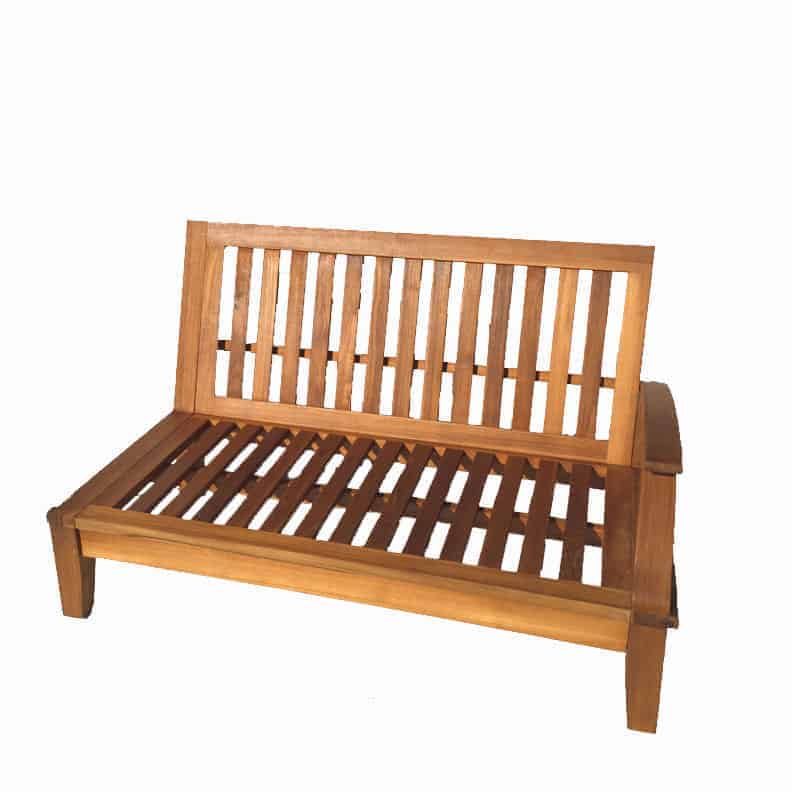 Bali Teak L-Shape Sectional Deep Seat Outdoor Lounge Sofa Set