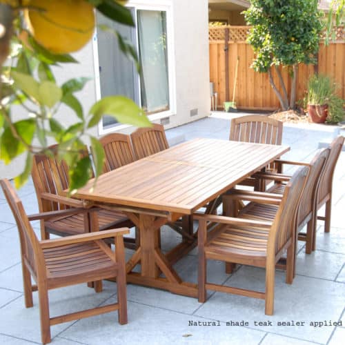Teak Garden Arm Dining Chair Zaire