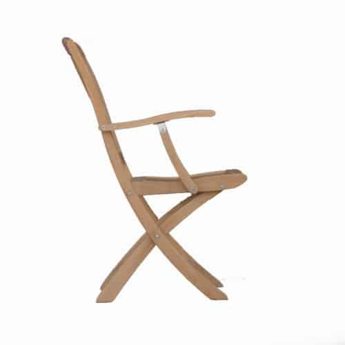 Teak Outdoor Folding Arm Chair Blaze