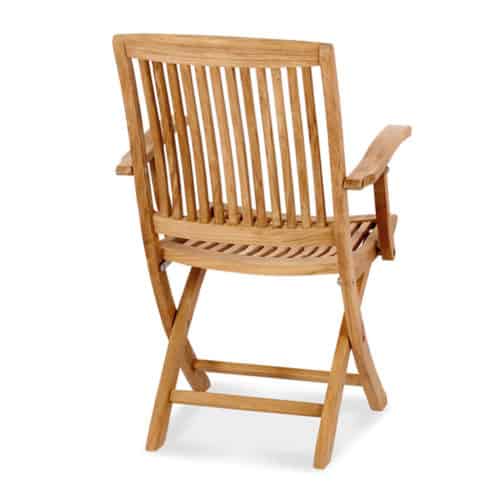 9-Piece Teak Square Folding Dining Set – Mardel Table & 8 Blaze Arm Chairs