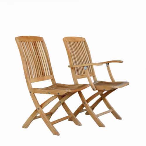 Teak Outdoor Folding Side Chair Blaze