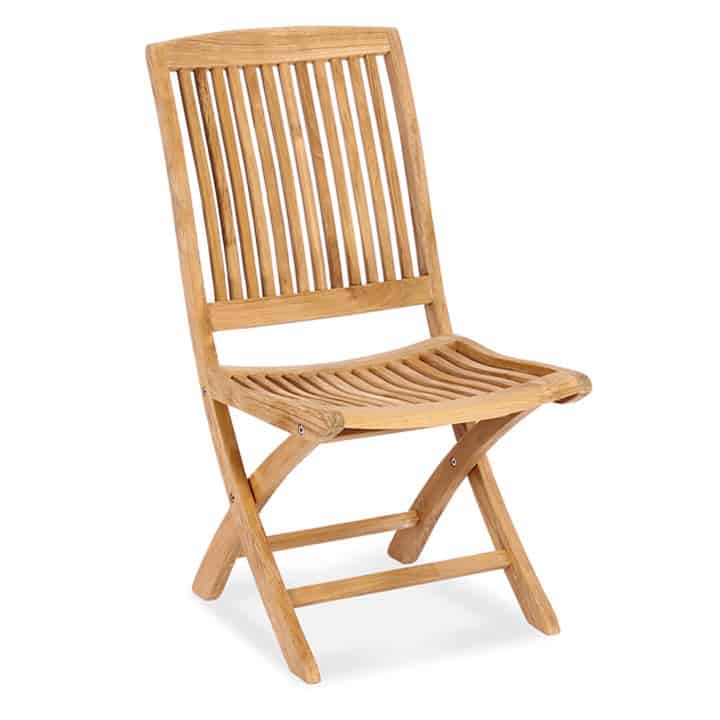 Teak Outdoor Folding Side Chair Blaze