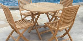 Teak Outdoor Folding Side Chair Blaze