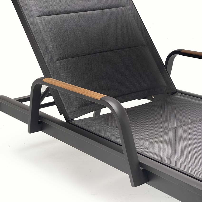 Aluminum Sling Modern Sun Chaise Lounger – Summit