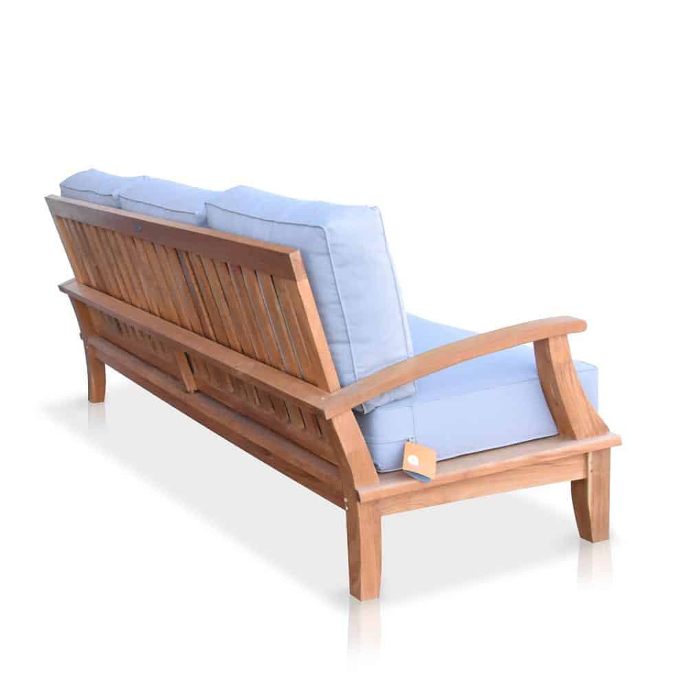Classic Teak Outdoor Three Seated Sofa Lounge Seat - Bali