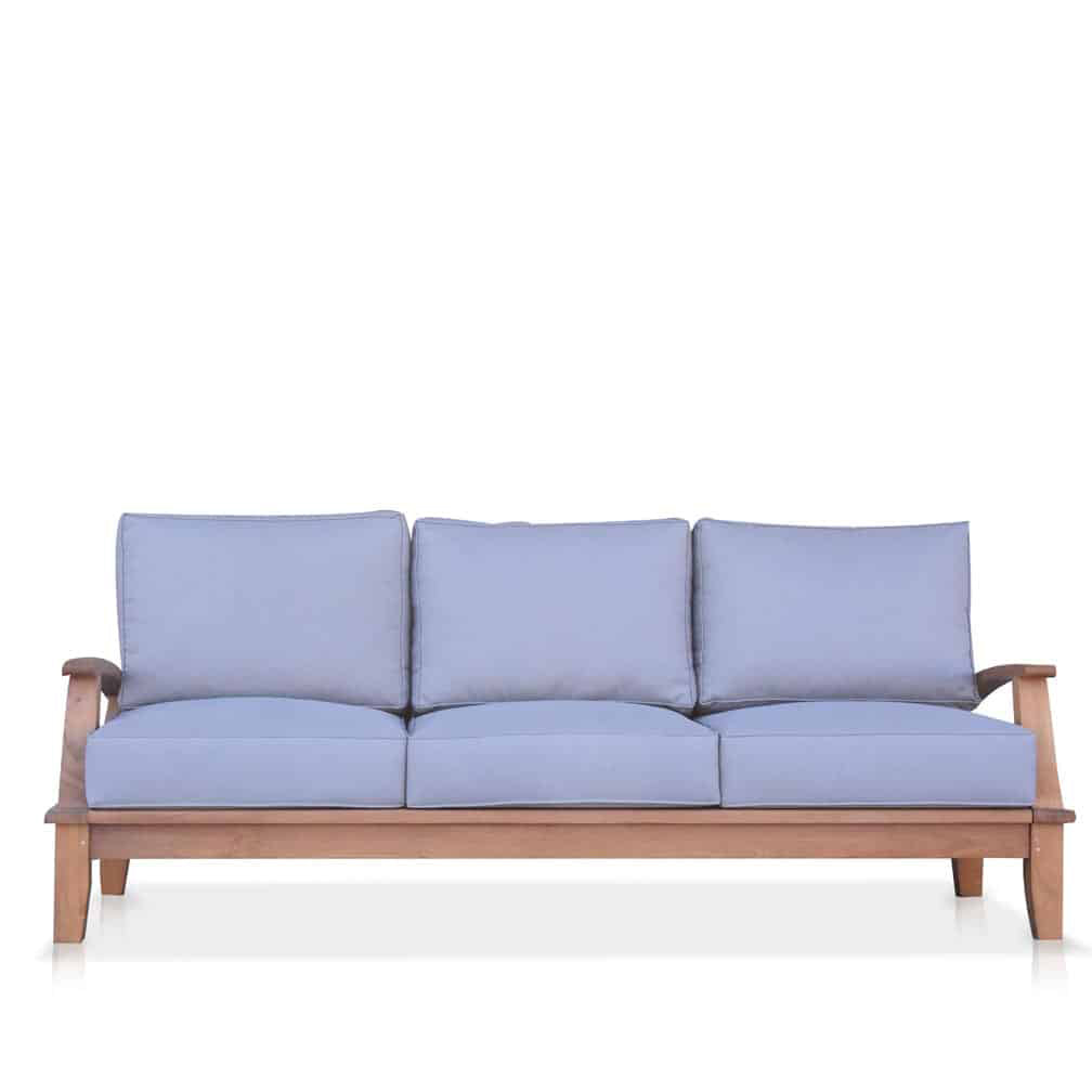 Classic Teak Outdoor Three Seated Sofa Lounge Seat - Bali