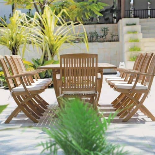 Teak Outdoor Folding Arm Chair Blaze