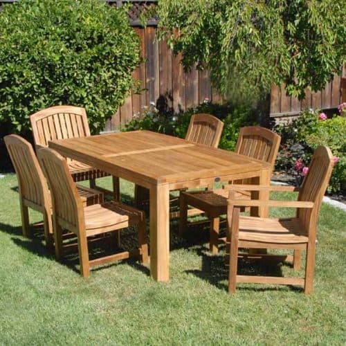 63″ Teak Outdoor Rectangular Farm Table- Cornwal