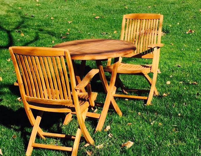 Outdoor Teak Folding Bistro Table- Cairns