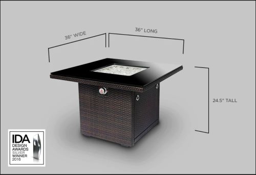 Outland Living 410 Series-36 inch Espresso Brown Fire Table
