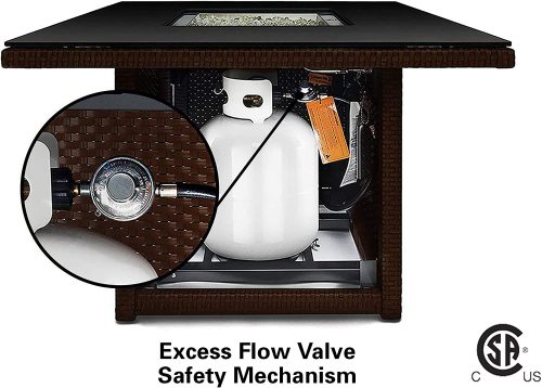 Outland Living 410 Series-36 inch Espresso Brown Fire Table