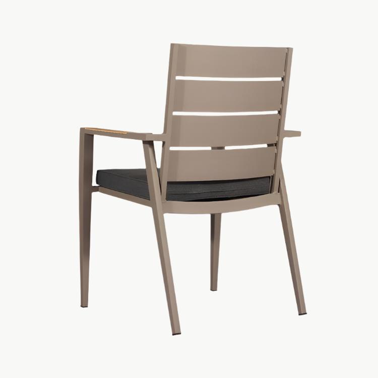 Outdoor Aluminum Chair Taupe- Keto