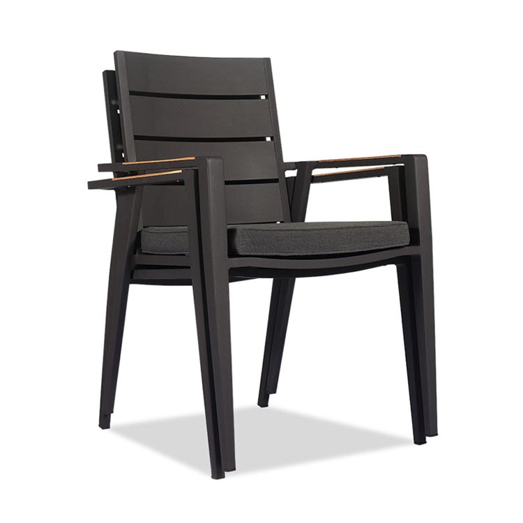 3pc Teak Aluminum Bistro Outdoor Set