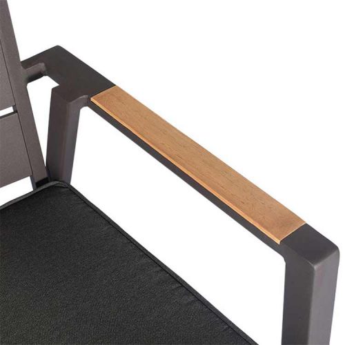 Outdoor Aluminum Chair Asteroid Black- Keto