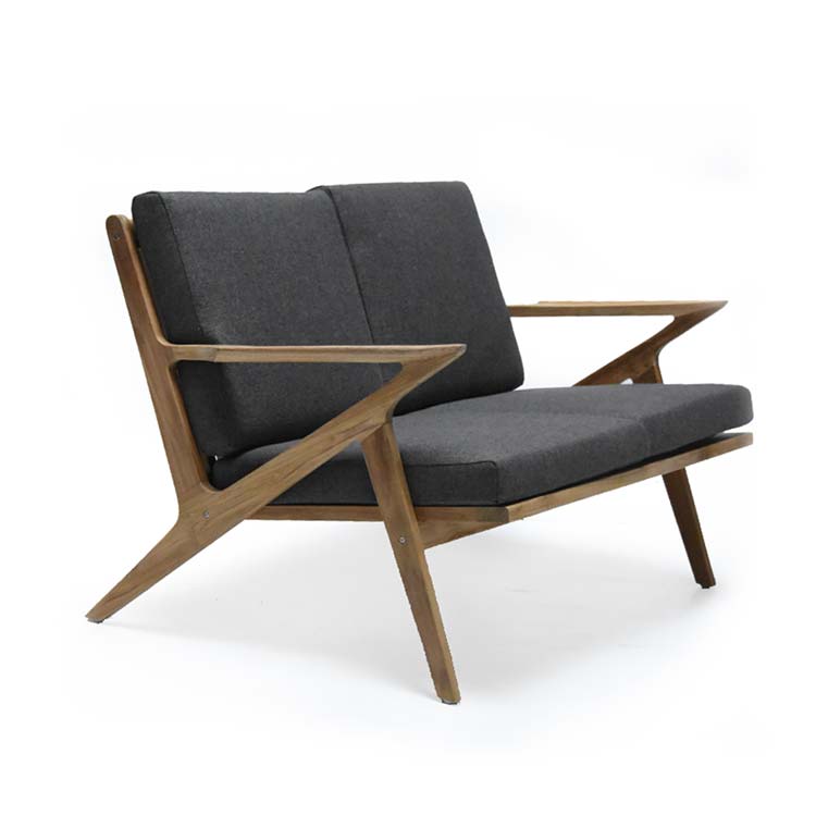 Mid Century Teak Patio Loveseat Lounge Seat – Koge