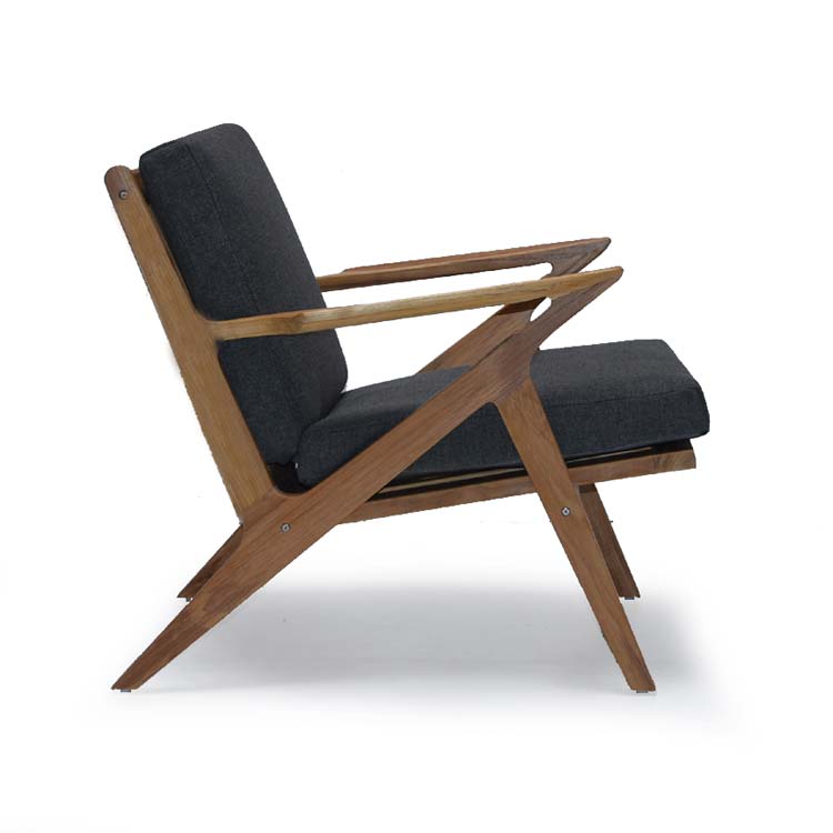 5-Pc Koge Outdoor Lounge Set - Mid-Century Teak with Nesting Coffee Tables