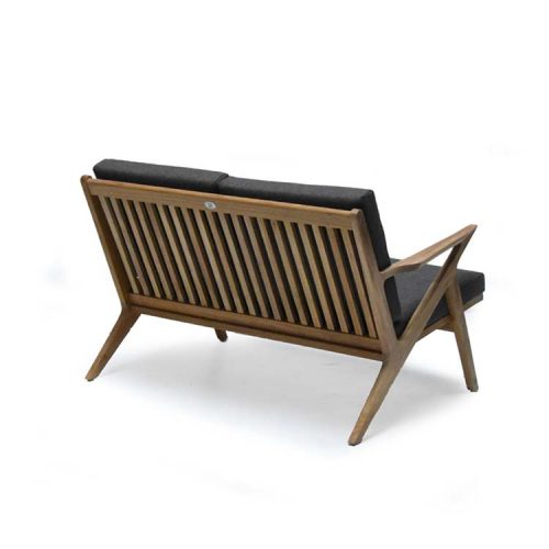 Mid Century Teak Patio Loveseat Lounge Seat – Koge