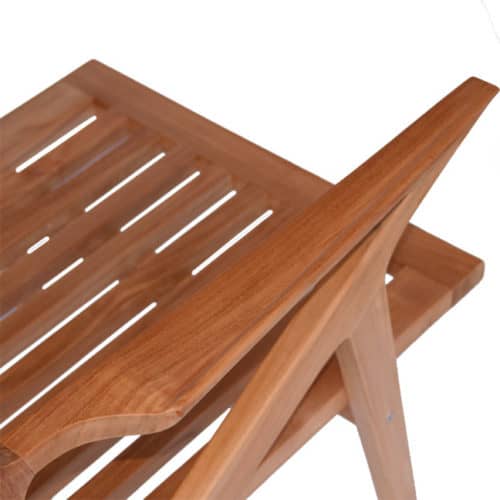 5-Pc Koge Outdoor Lounge Set - Mid-Century Teak with Nesting Coffee Tables