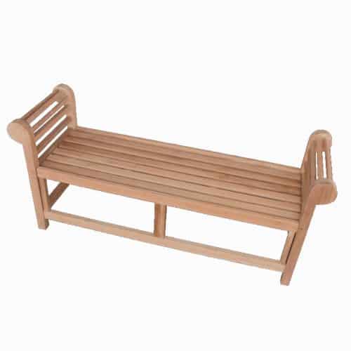 McGill Teak Wood Garden Backless 5 feet Bench | Lutyens