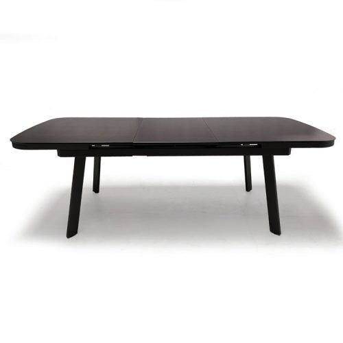 Outdoor metal extension dining table Asteroid Noir Fram