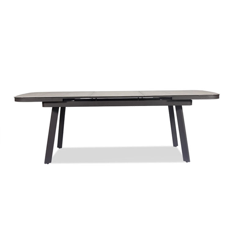 Outdoor metal extension dining table Asteroid Ivory Fram
