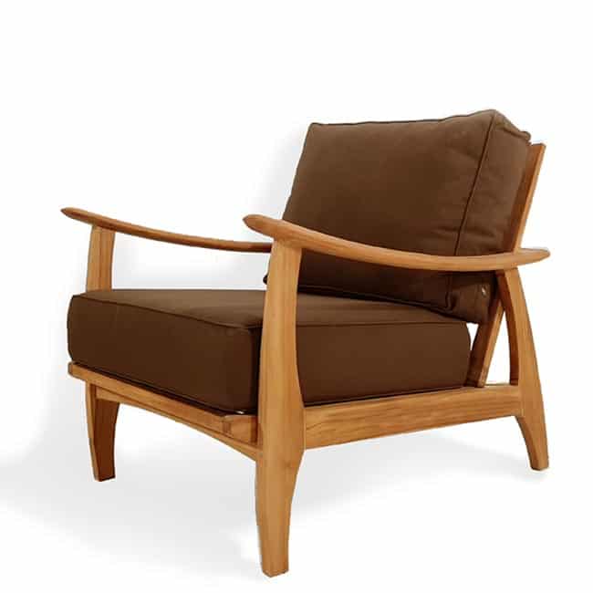 Teak Outdoor Deep Seating Mid Century Lounge Chair – Assena