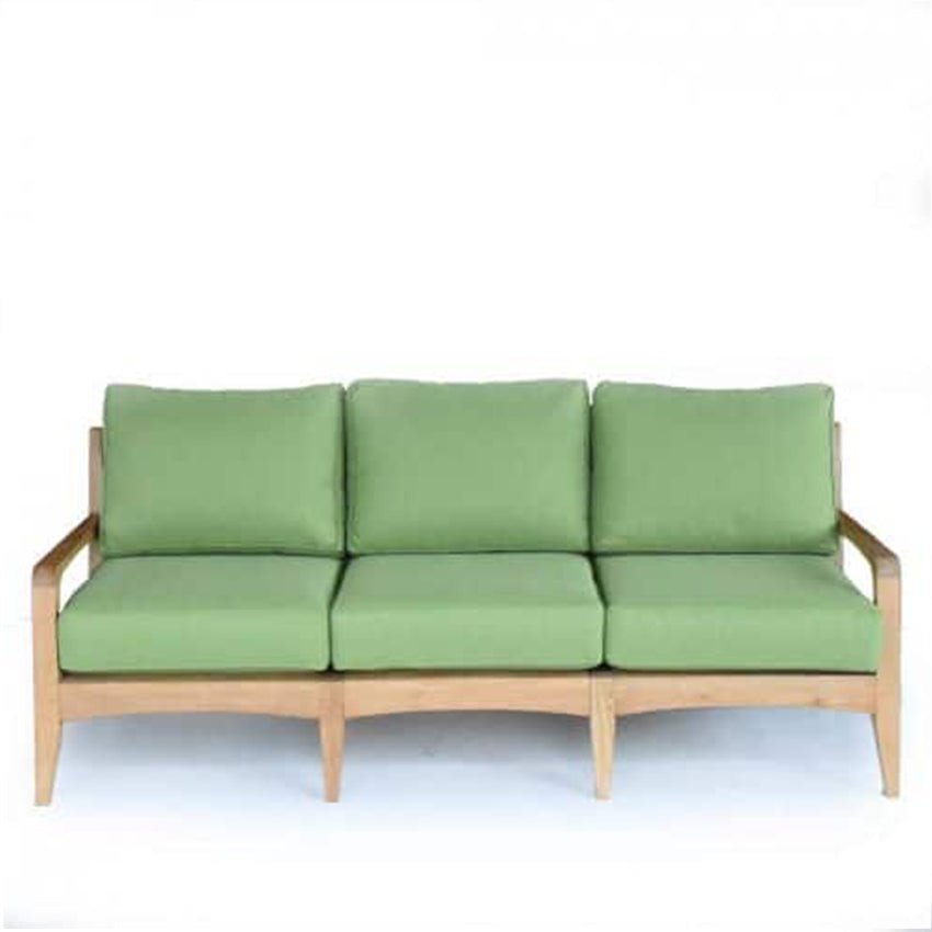 Mid Century Modern Teak Patio Three Seated Sofa - Olga
