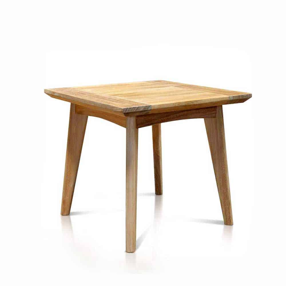 Mid Century Teak Outdoor Square Side Table Impression
