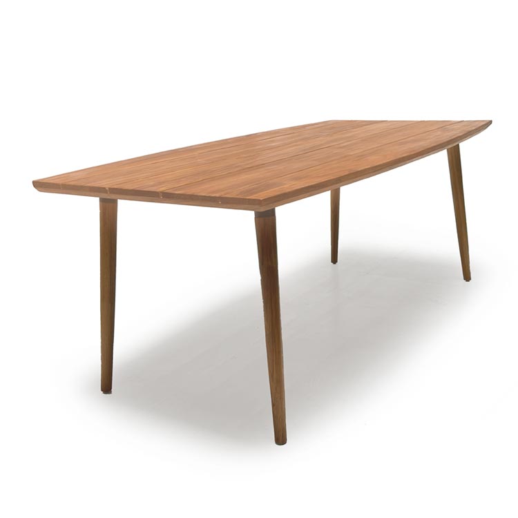 7 Pc Mid Century Modern Outdoor Teak Dining Set Lara