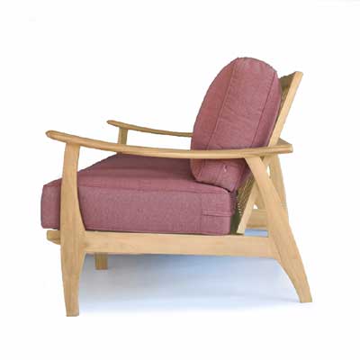 Mid Century Modern Teak Patio Three Seated Sofa - Assena