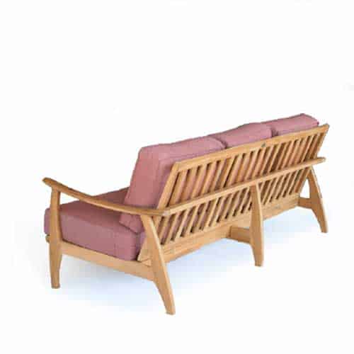 Mid Century Modern Teak Patio Three Seated Sofa - Assena
