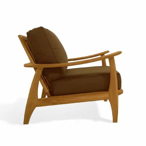 Teak Outdoor Deep Seating Mid Century Lounge Chair – Assena