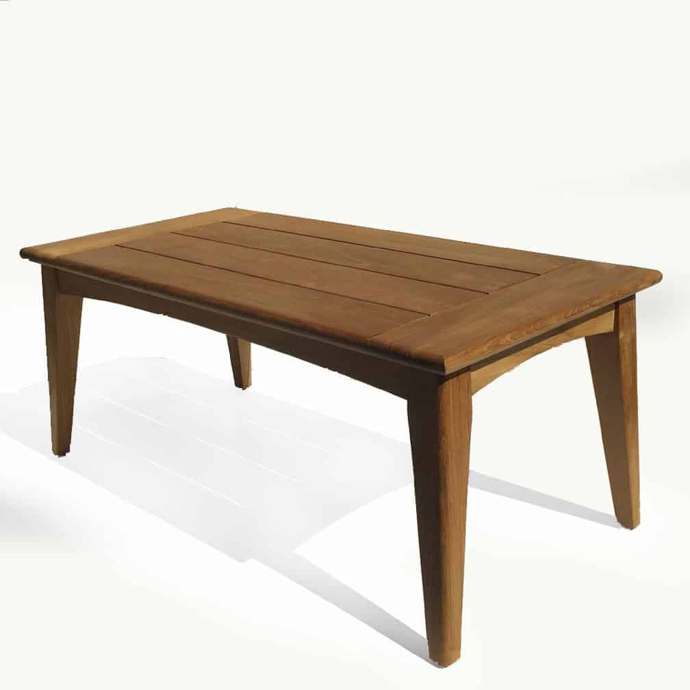 Modern Teak Conversation Lounge Coffee Table Piedra