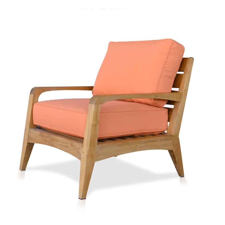 Teak Patio Deep Seating Lounge Chair – Olga