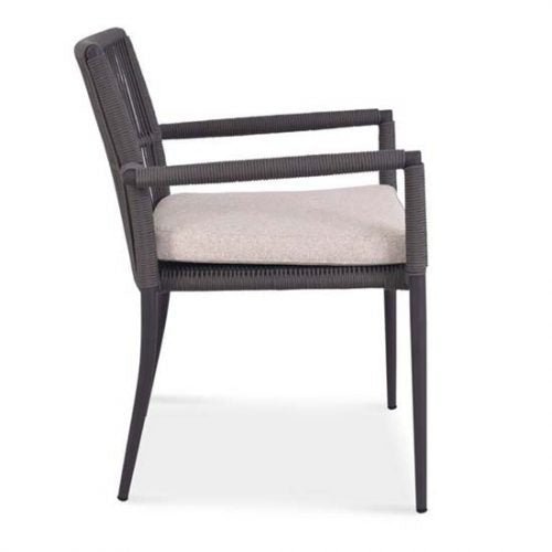 9 Pc Aluminum Patio Dining Set – Raven Table & June Stacking Chairs