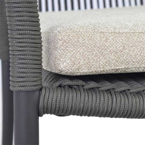 9 Pc Aluminum Patio Dining Set Raven table June stacking chair