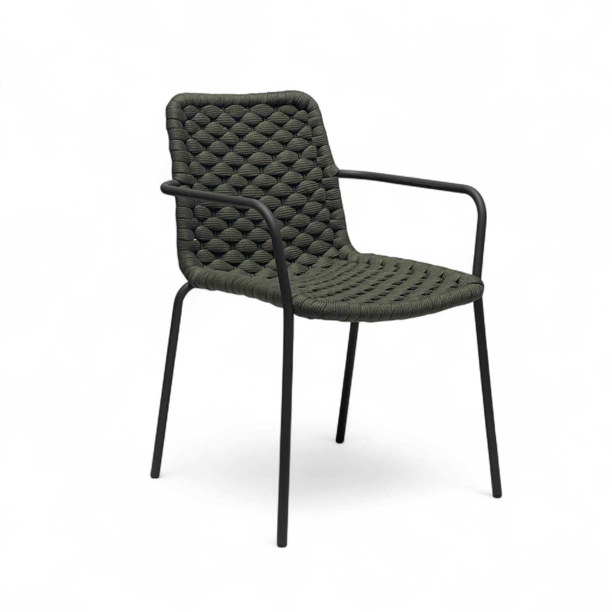 Outdoor Aluminum Rope Arm Chair- Apex