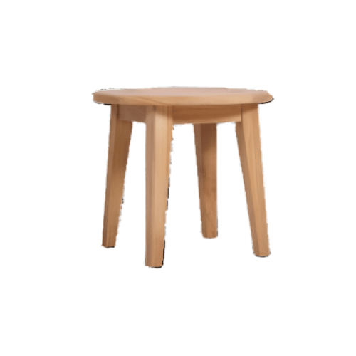 Modern Teak Round Patio Side Table - Piedra