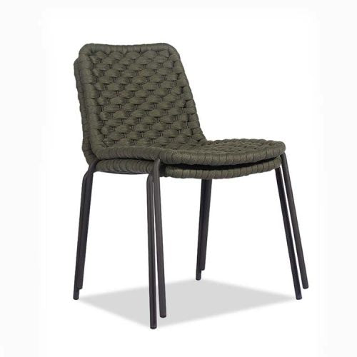 Outdoor Aluminum Rope Side Chair- Apex
