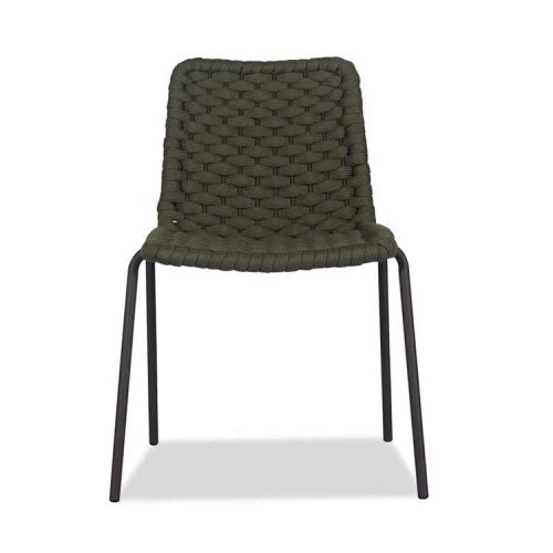 Outdoor Aluminum Rope Side Chair- Apex