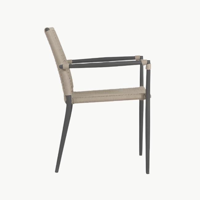 Outdoor Aluminum Rope Arm Chair Asteroid Wee